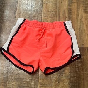 Hind Kids Bright Coral Athletic Shorts